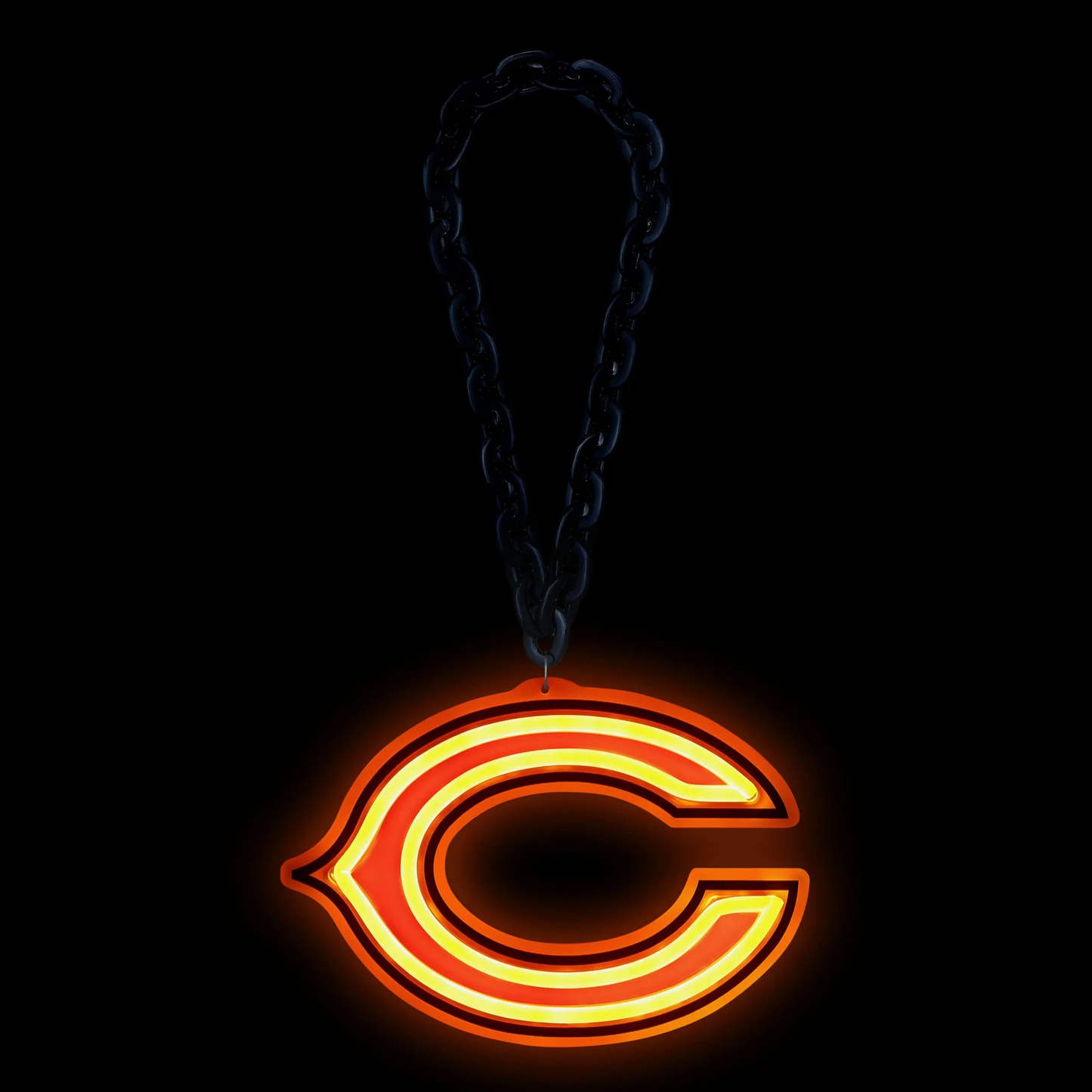 American football UV printed Chicago Bears Neon Light Up Big Logo Chain