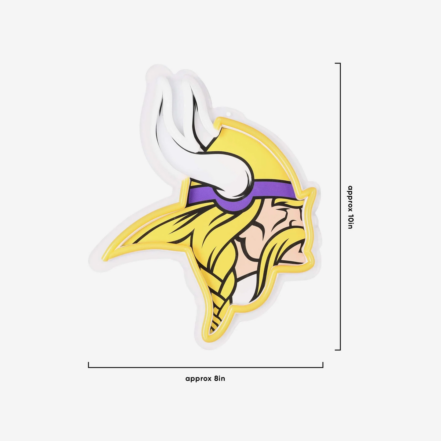 American football UV printed Minnesota Vikings Neon Light Up Big Logo Chain