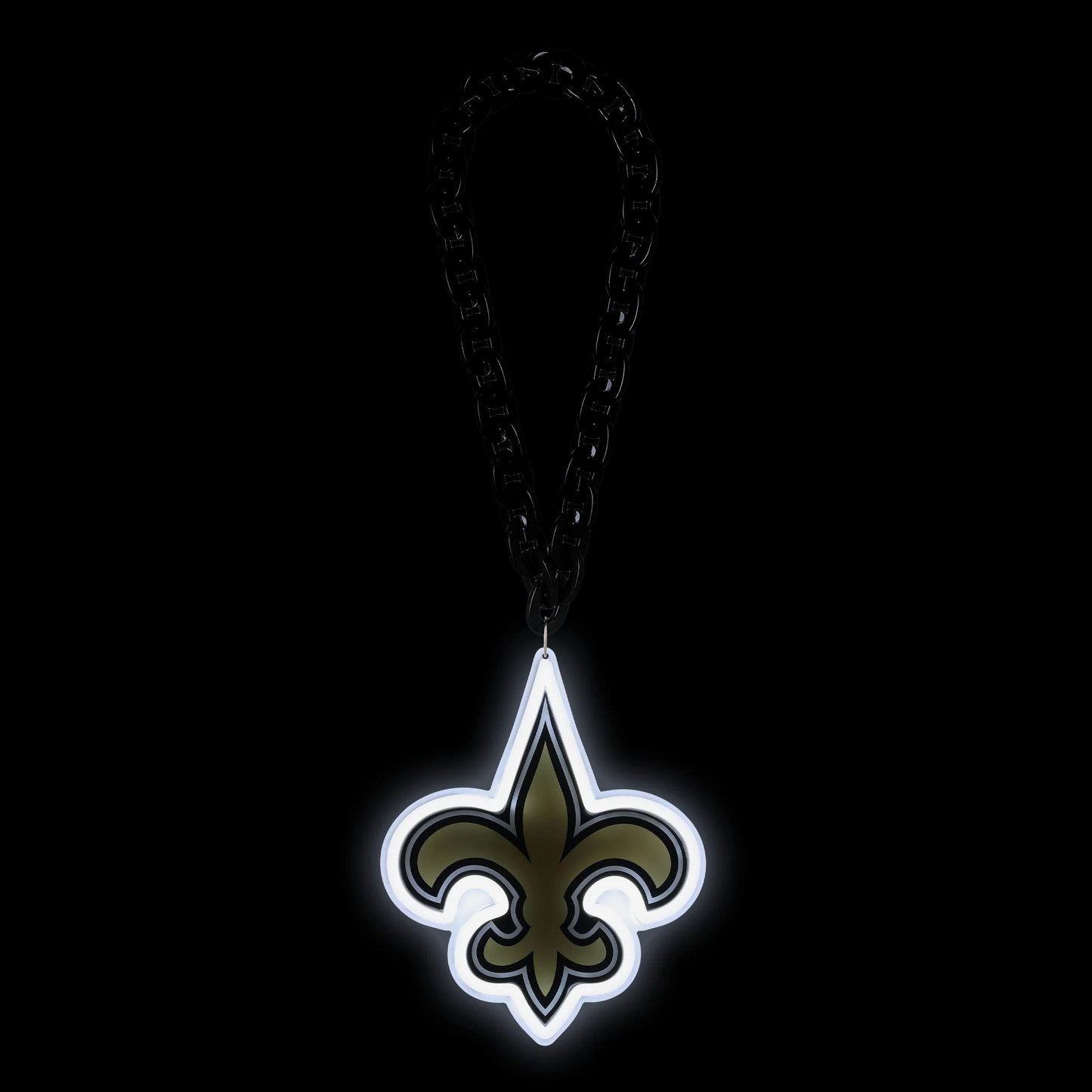 American football UV printed New Orleans Saints Neon Light Up Big Logo Chain LEO NEON SIGN