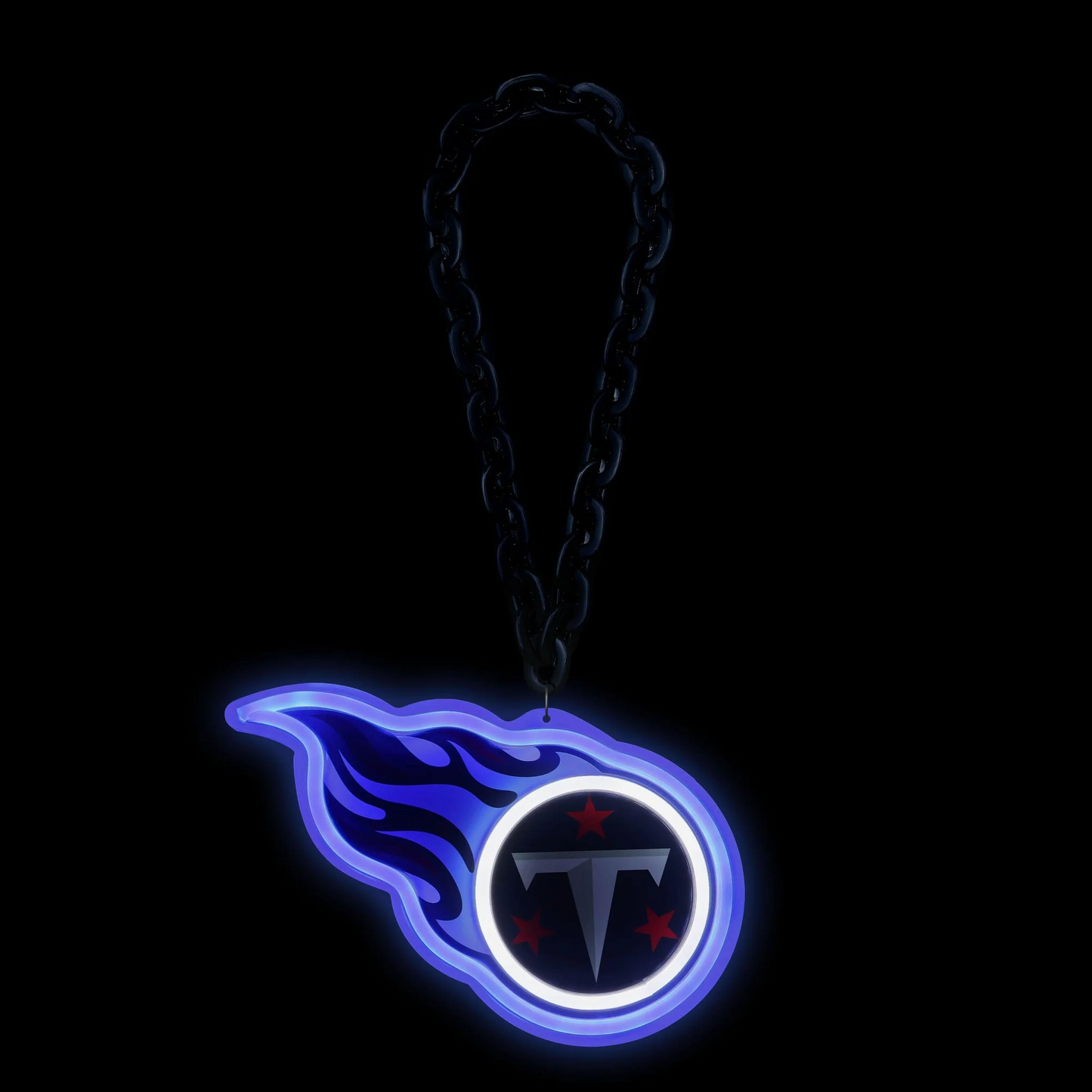 American football UV printed Tennessee Titans Neon Light Up Big Logo Chain