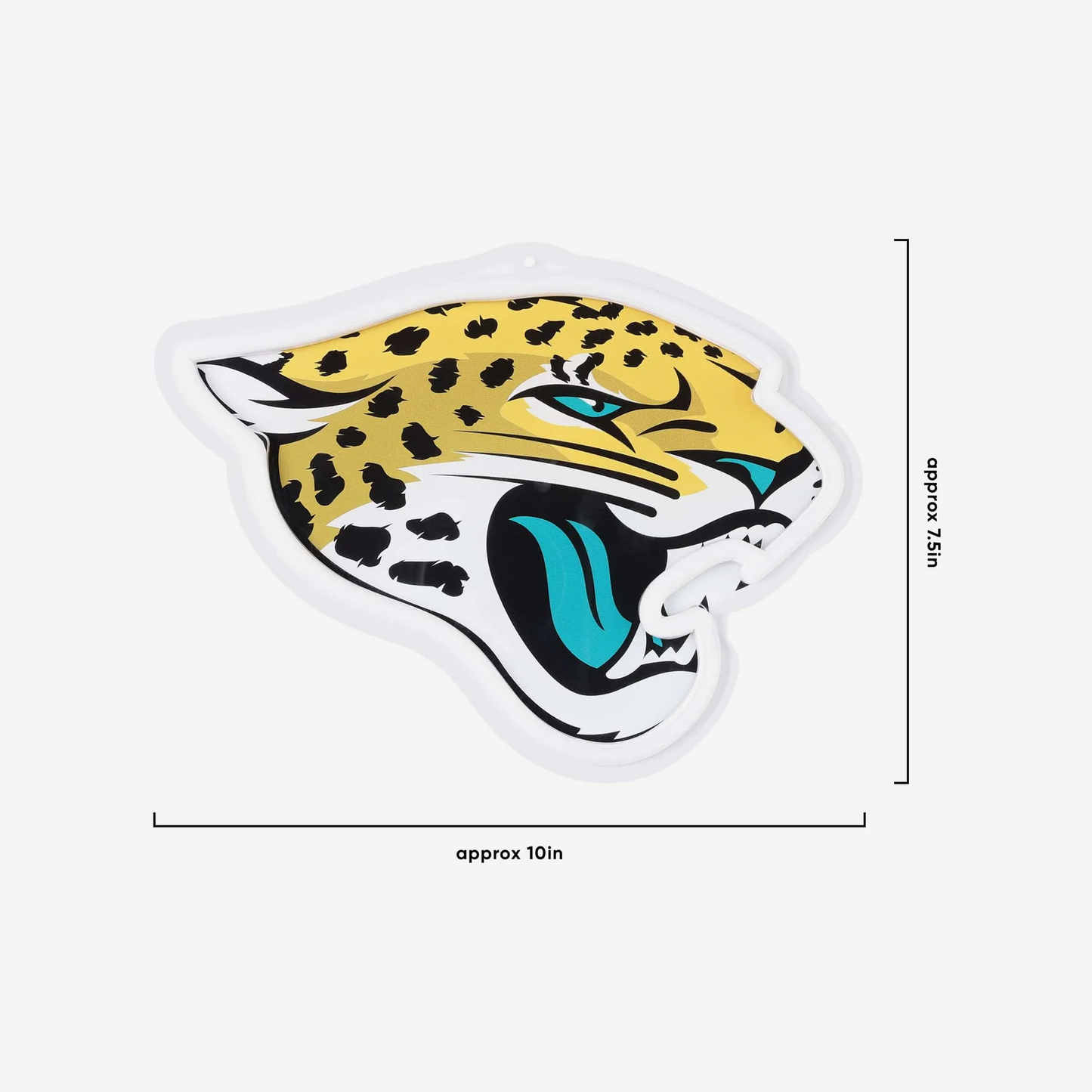 American football UV printed Jacksonville Jaguars Neon Light Up Big Logo Chain LEO NEON SIGN