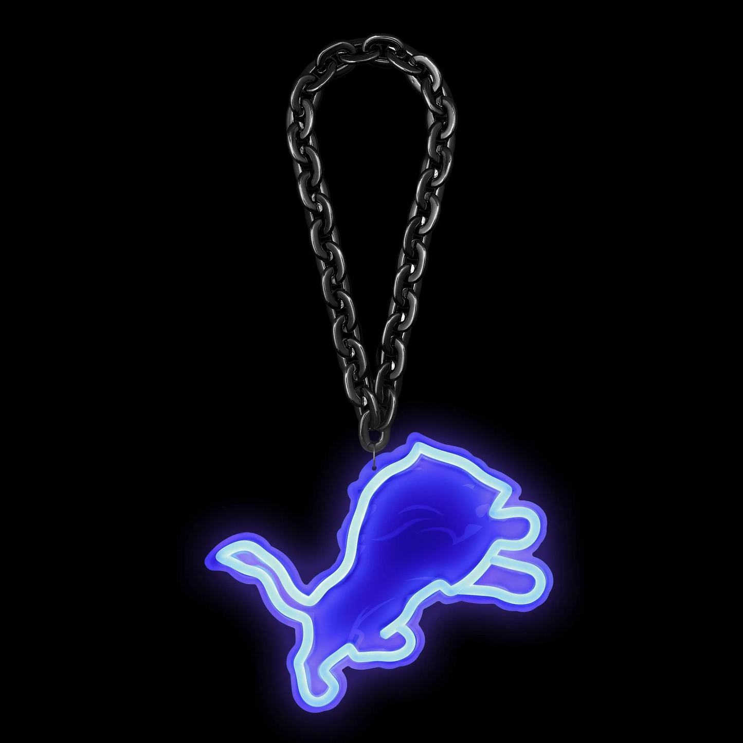 American football UV printed Detroit Lions Neon Light Up Big Logo Chain LEO NEON SIGN