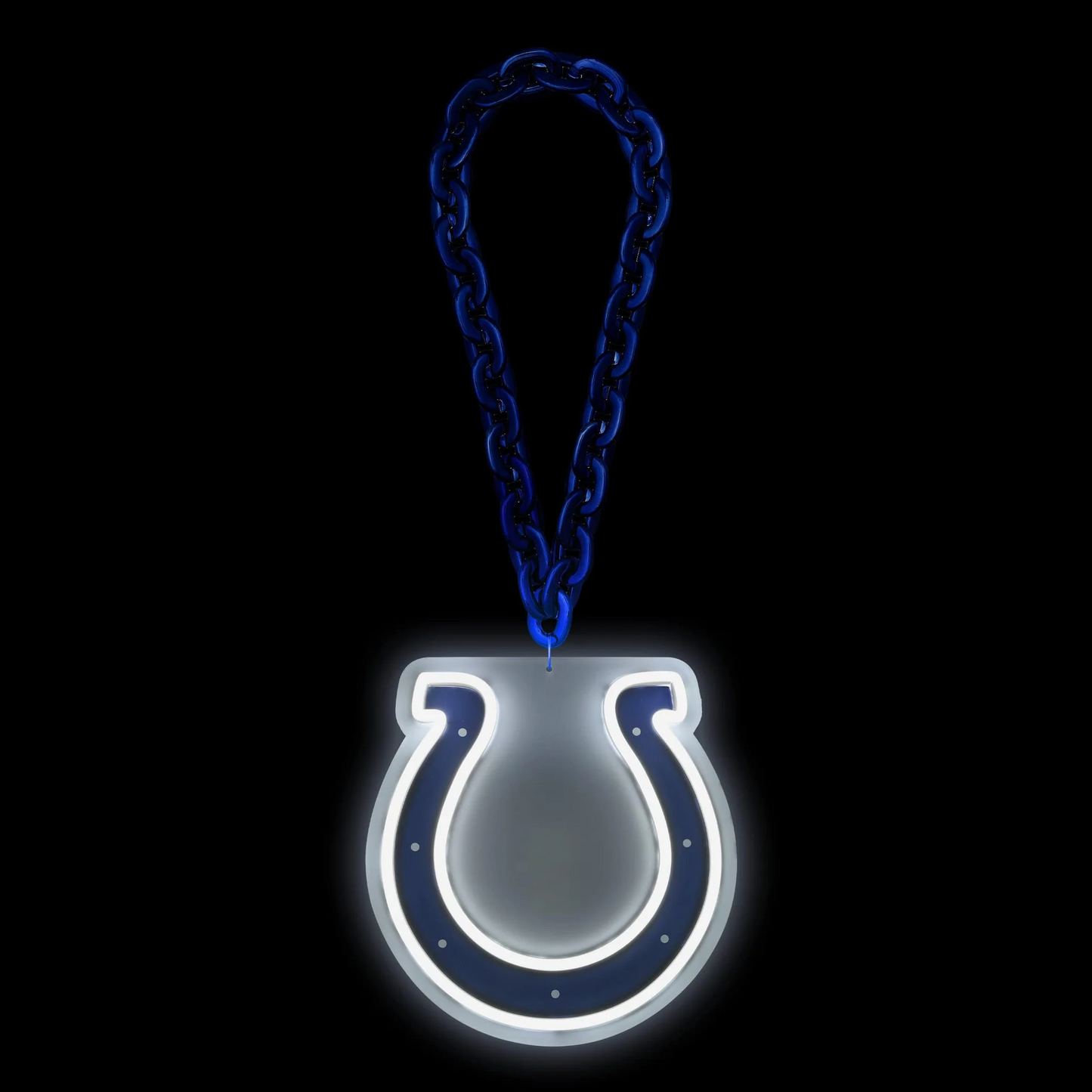 American football UV printed Indianapolis Colts Neon Light Up Big Logo Chain LEO NEON SIGN