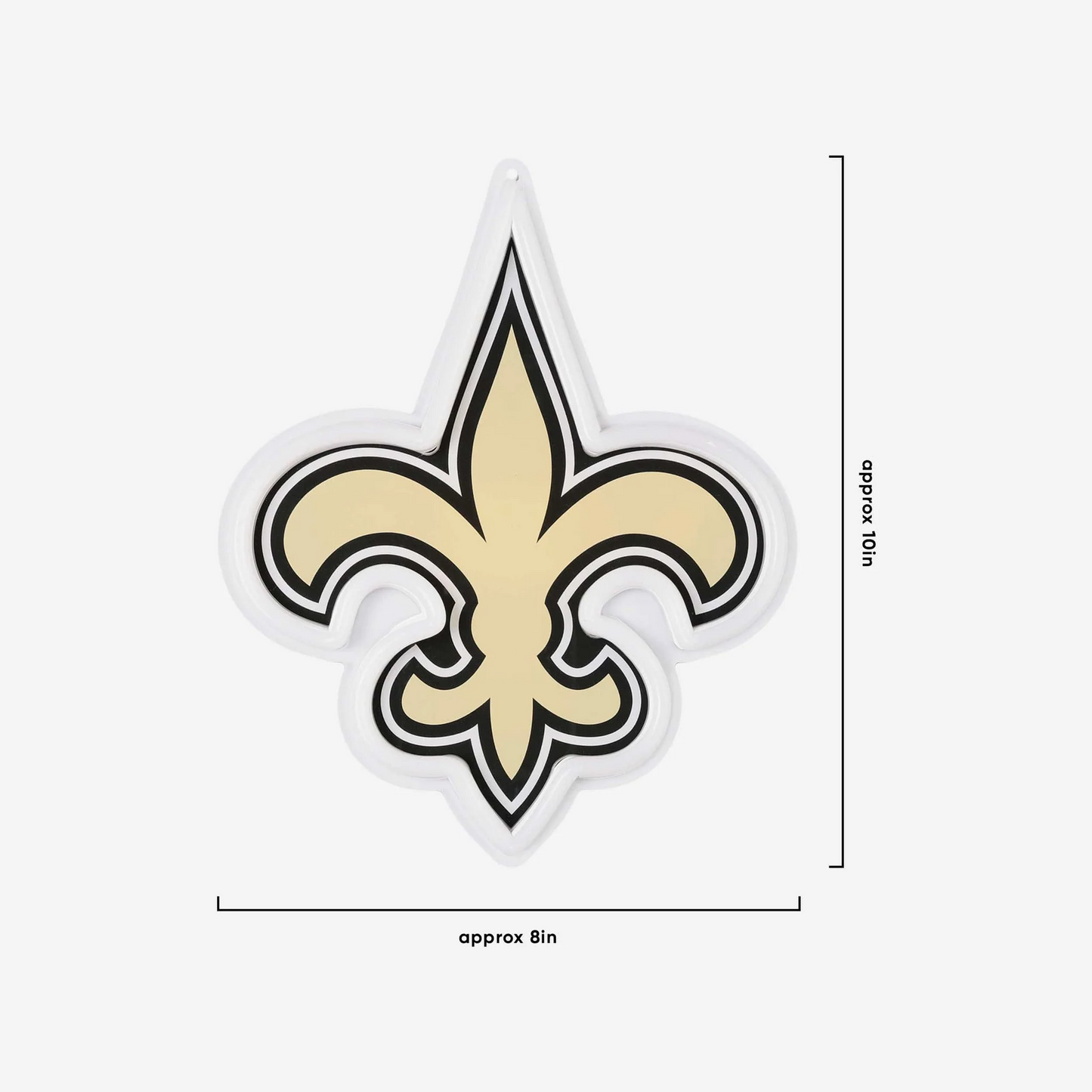 American football UV printed New Orleans Saints Neon Light Up Big Logo Chain LEO NEON SIGN