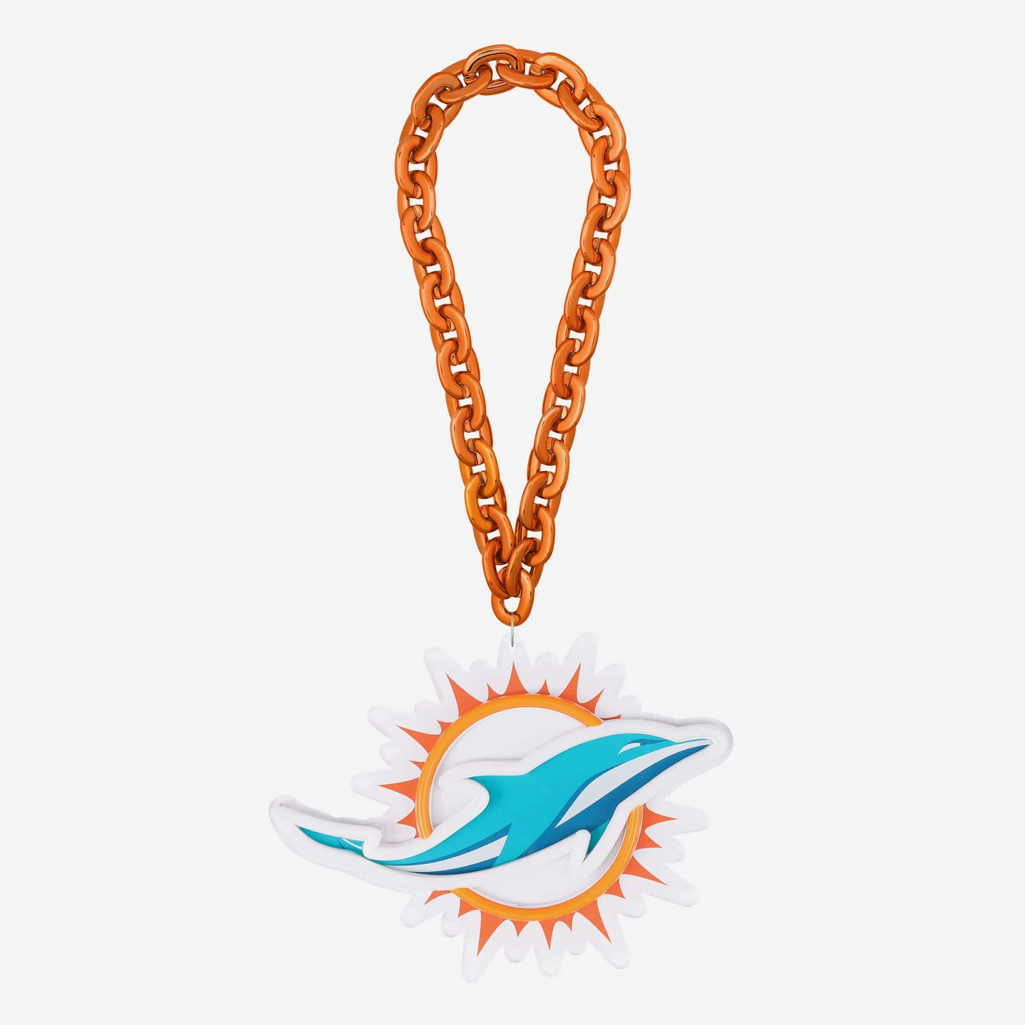 American football UV printed Miami Dolphins Neon Light Up Big Logo Chain LEO NEON SIGN