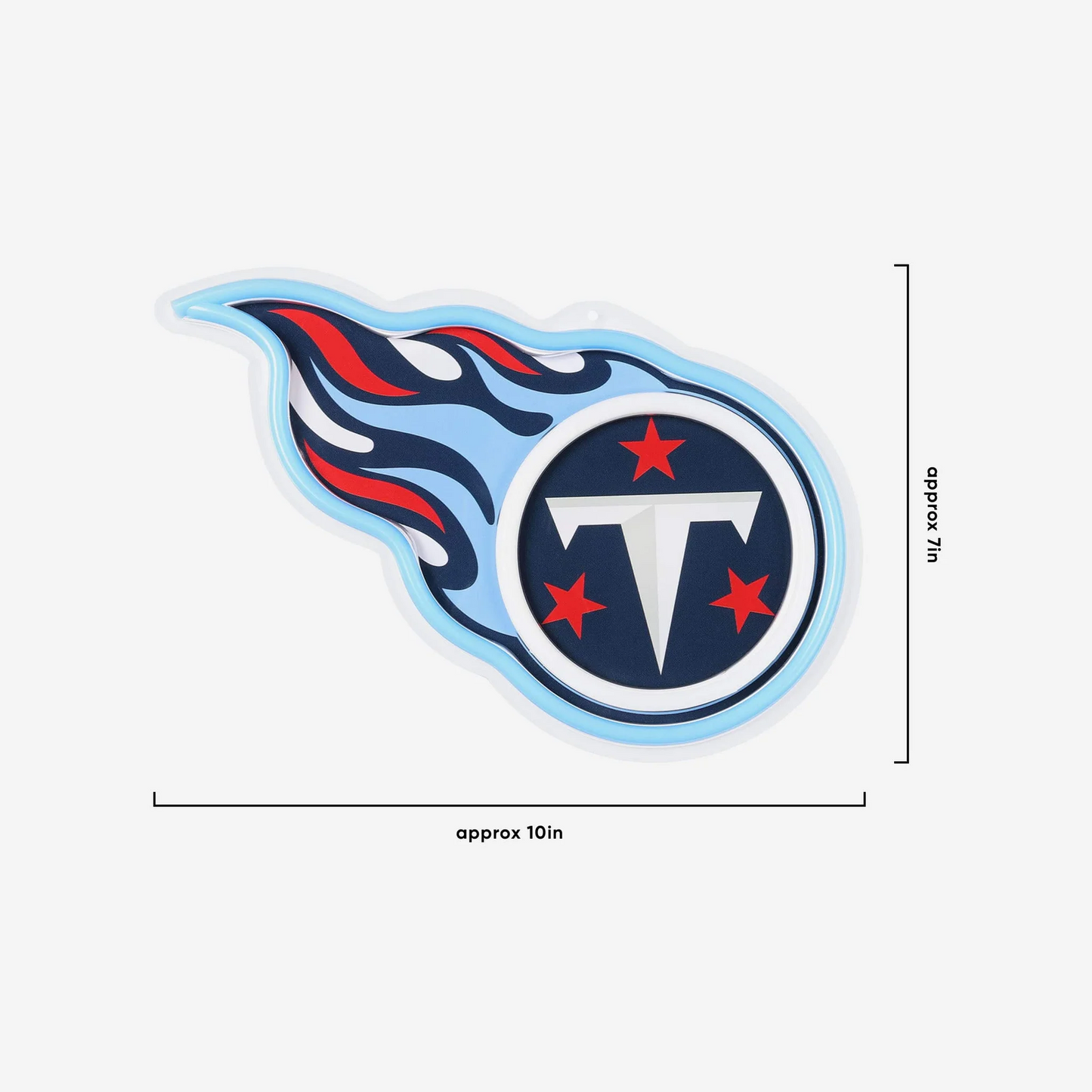 American football UV printed Tennessee Titans Neon Light Up Big Logo Chain