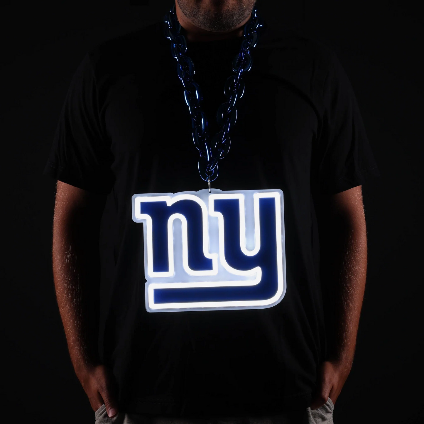 American baseball UV printed New York Giants Neon Light Up Big Logo Chain LEO NEON SIGN