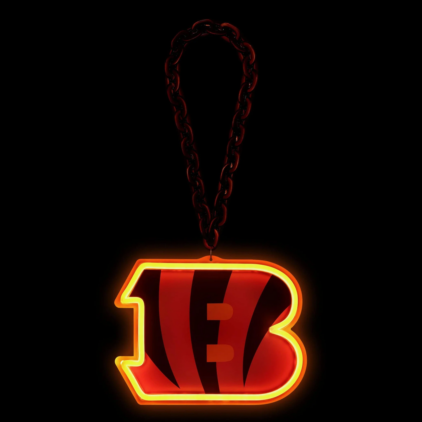 American football UV printed Cincinnati Bengals Neon Light Up Big Logo Chain LEO NEON SIGN