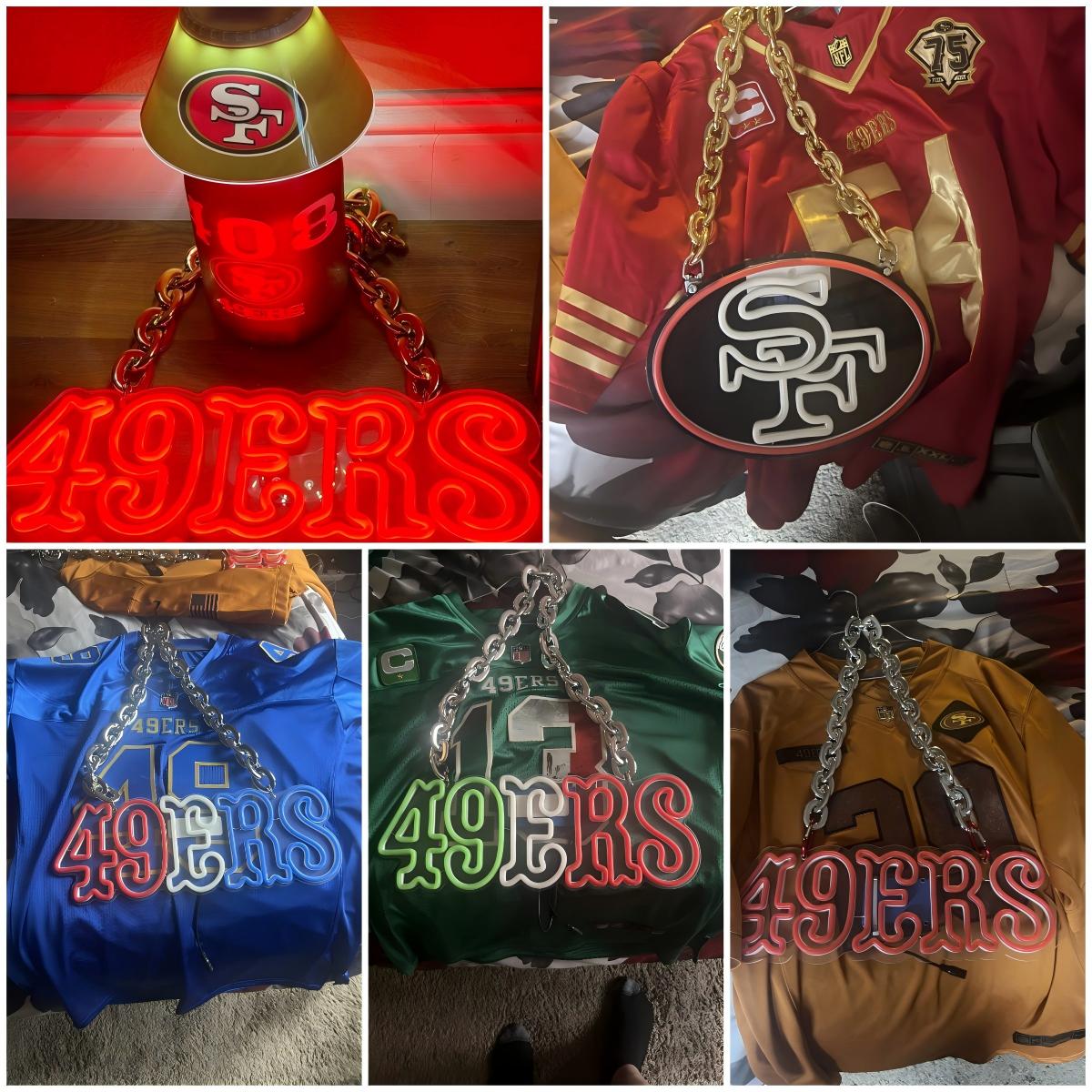 49 Niners for life show your love for football including Chains LEO NEON SIGN