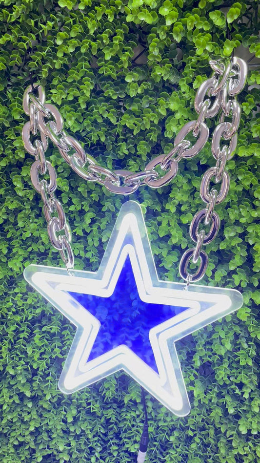  "Sport fans neon necklace from Dallas cowboys"