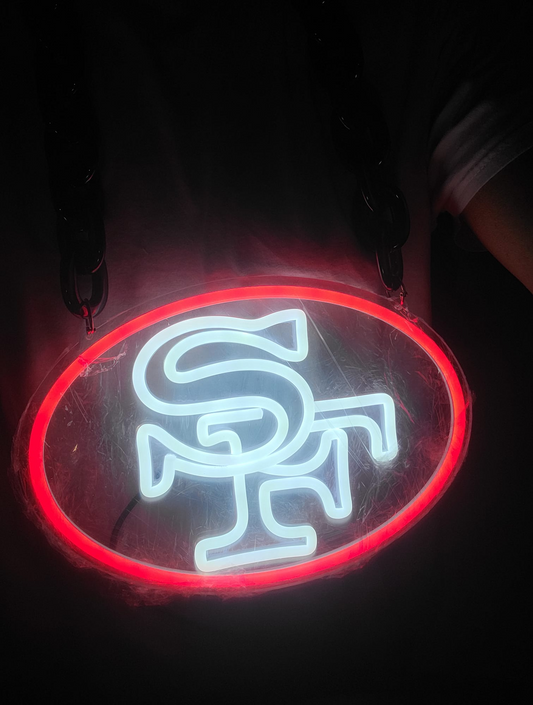  "Sport fans neon necklace from San francisco 49ers"