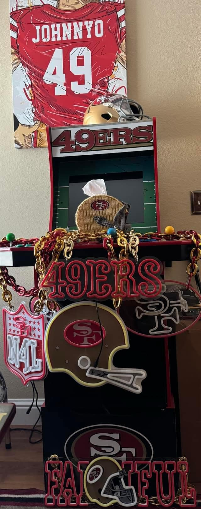 Do-you-want-to-be-a-fan-of-American-football Leo neon sign