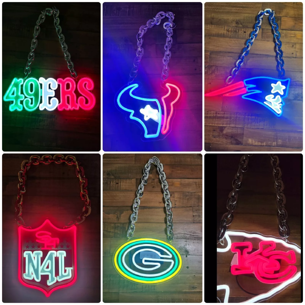  "Sport fans neon necklace from San francisco 49ers"