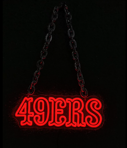  "Sport fans neon necklace from San francisco 49ers"