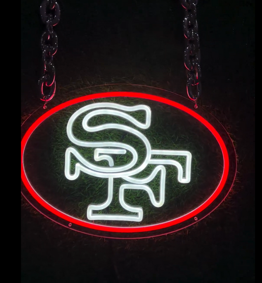  "Sport fans neon necklace from San francisco 49ers"