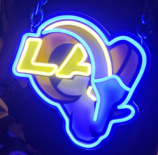 How-much-do-you-know-about-NFL-team-Los-Angeles-Ram Leo neon sign