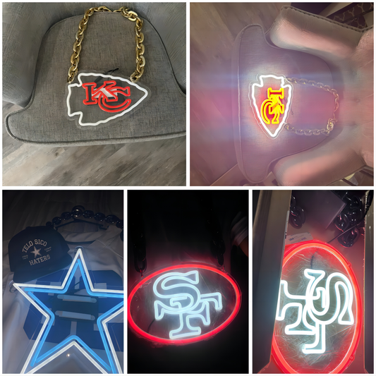  "Sport fans neon necklace from San francisco 49ers"