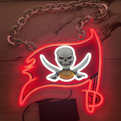 Most popular American football Tampa Bay Buccaneers Big logo chains Led light up sign sporting event symbol sign for your soul LEO NEON SIGN