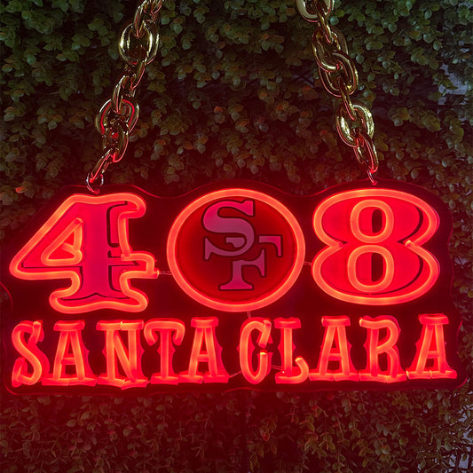 NFL 49ers Niners Big logo sign for your team soul LEO NEON SIGN