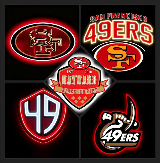 Personality Make it into Chain sign NFL 49ers Big team logo sign LEO NEON SIGN