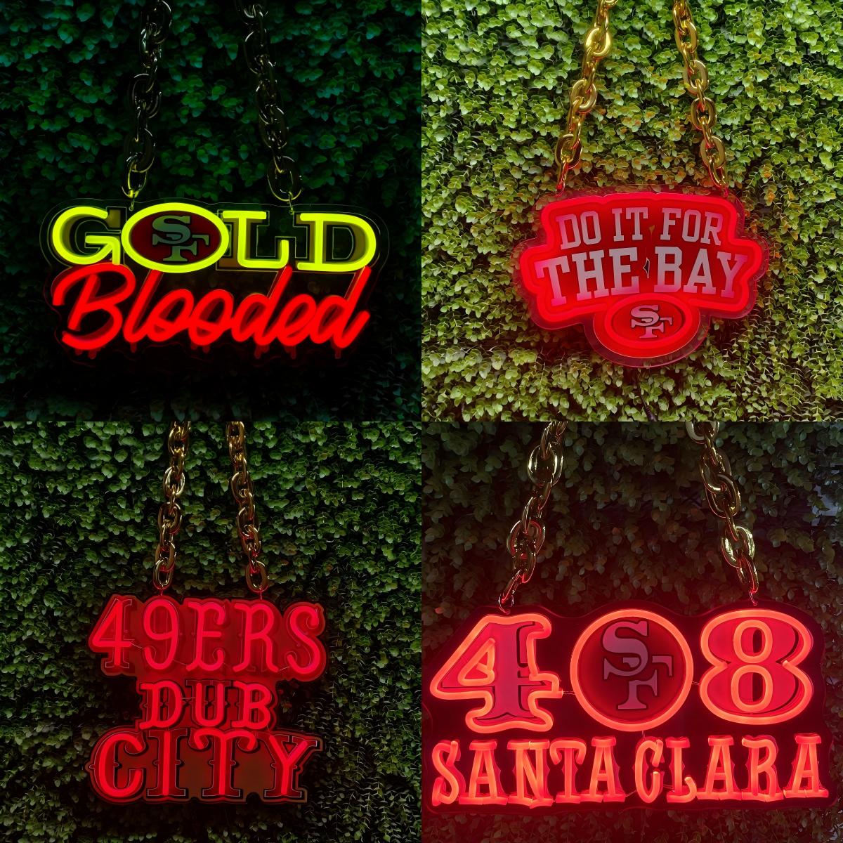 Make something different San Francisco 49ers big team logo signs LEO NEON SIGN
