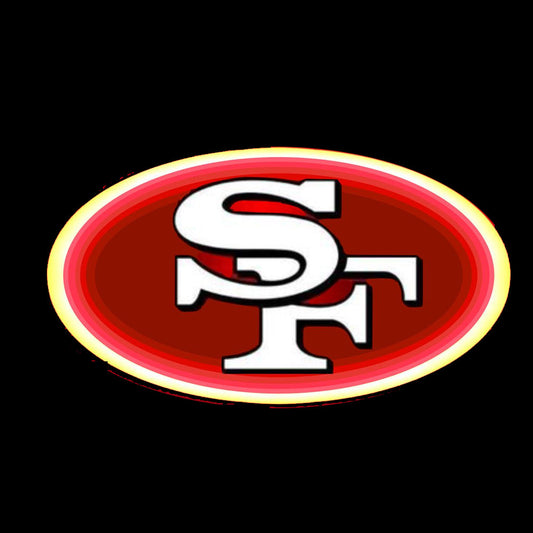 New types 49ers San francisco Niners big logo team chains sign LEO NEON SIGN