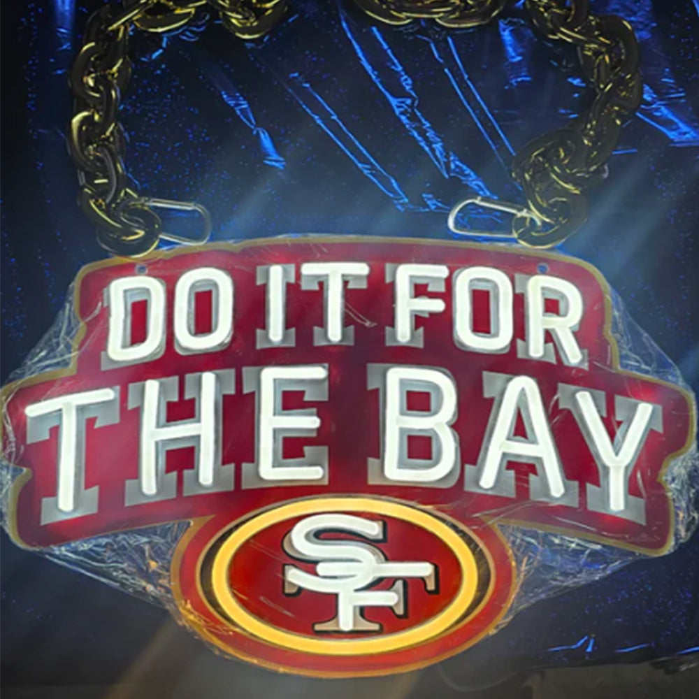 Do it for the bay faithful to the bay NFL San francisco 49ers lighting up sign LEO NEON SIGN