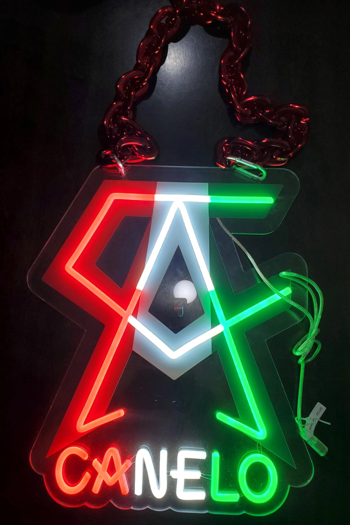 Here we go Led logo necklace chain neon sign for super fans LEO NEON SIGN