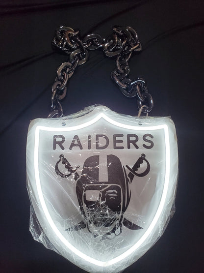 Las vegas raiders led fan necklace fans Led neon chain LEO NEON SIGN