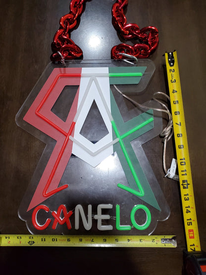 Here we go Led logo necklace chain neon sign for super fans LEO NEON SIGN
