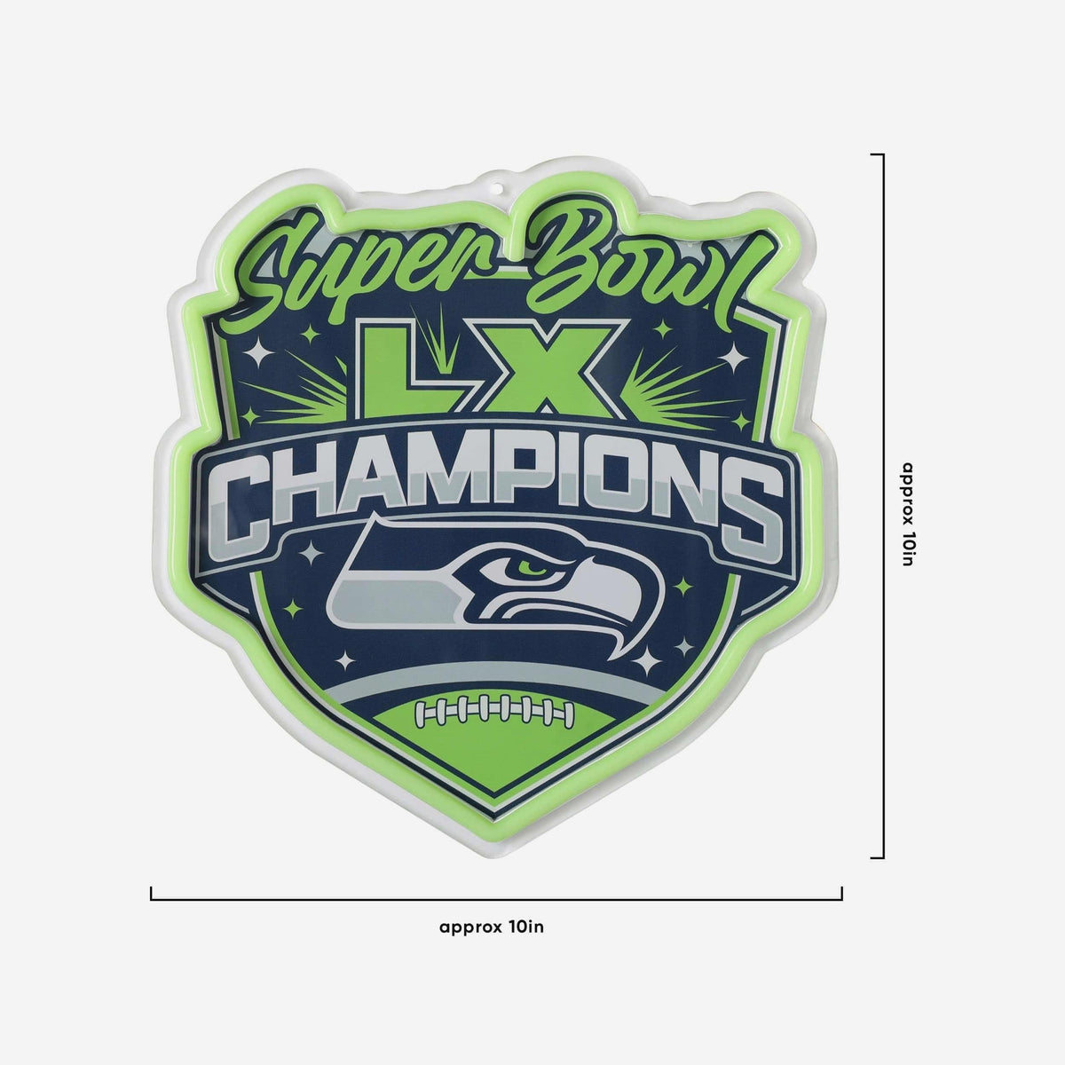 Seatle seahawks super bowl champions neon light up sign LEO NEON SIGN