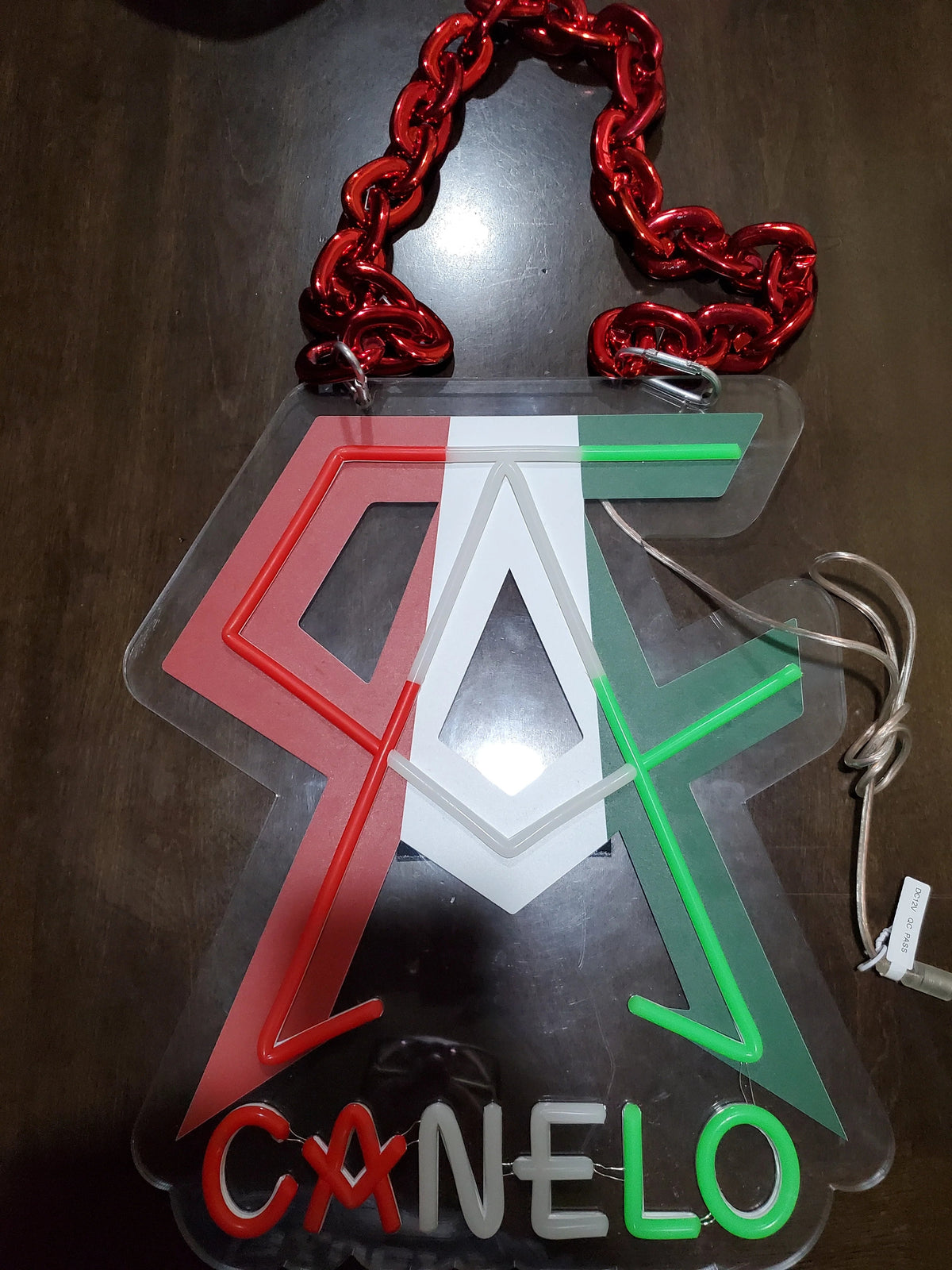 Here we go Led logo necklace chain neon sign for super fans LEO NEON SIGN