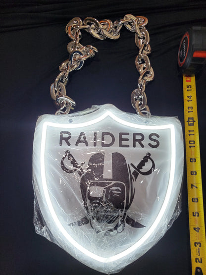 Las vegas raiders led fan necklace fans Led neon chain LEO NEON SIGN