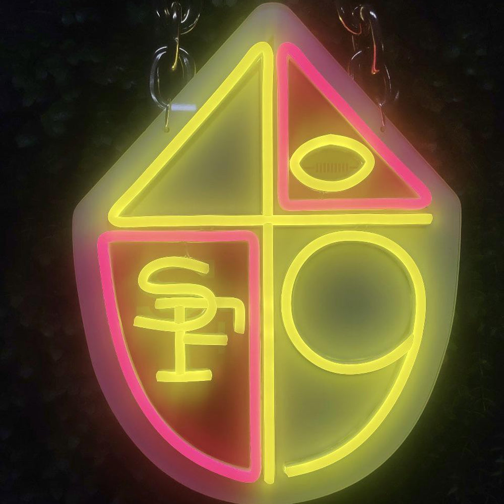 49ers for life San francisco Bang Bang Niners gang LEO NEON SIGN