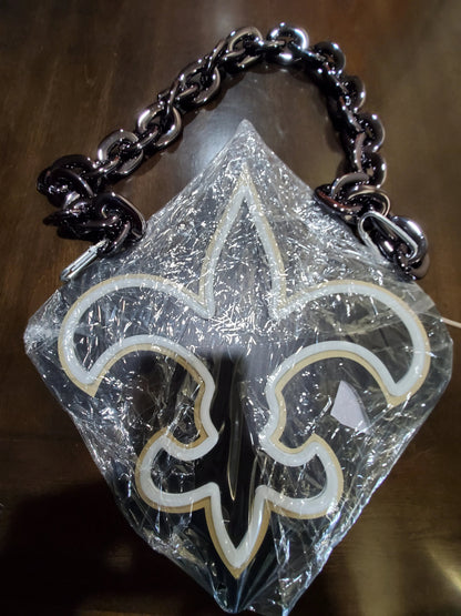Saints Led Chains sign lighting necklace for super fans LEO NEON SIGN
