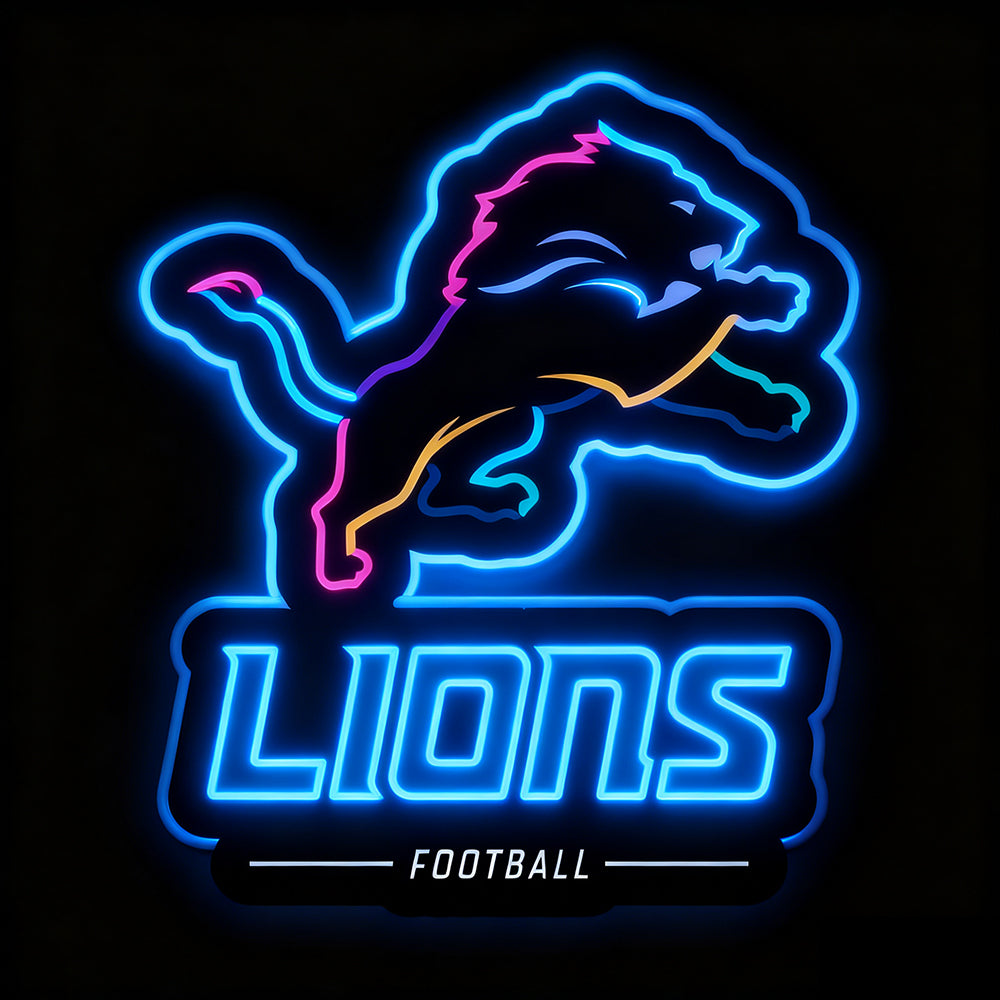 New type make it into sign team big logo chains LEO NEON SIGN