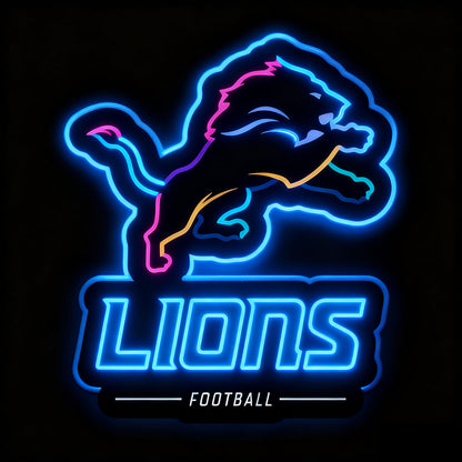 New type make it into sign team big logo chains LEO NEON SIGN