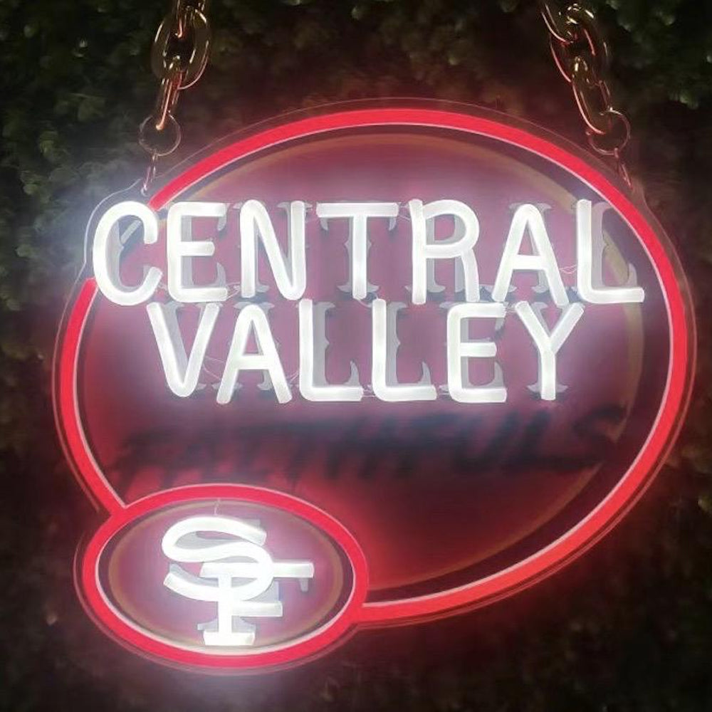 49ers for life San francisco Bang Bang Niners gang LEO NEON SIGN