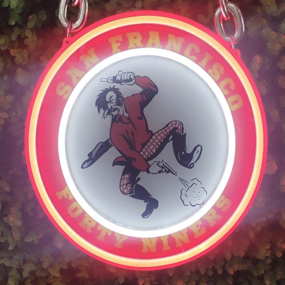 49ers for life San francisco Bang Bang Niners gang LEO NEON SIGN
