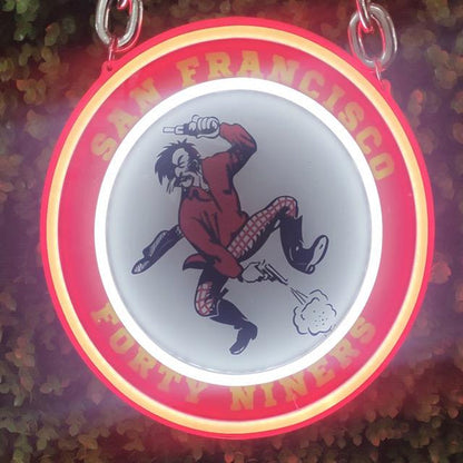 49ers for life San francisco Bang Bang Niners gang LEO NEON SIGN