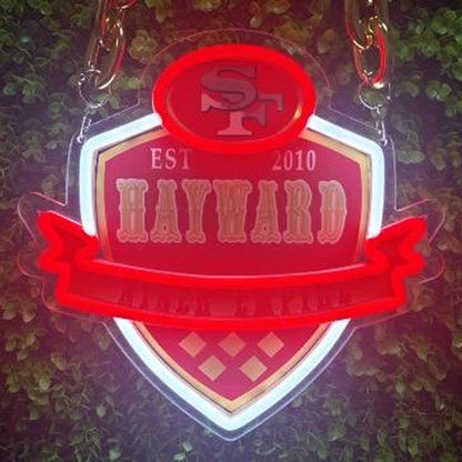 49ers for life San francisco Bang Bang Niners gang LEO NEON SIGN