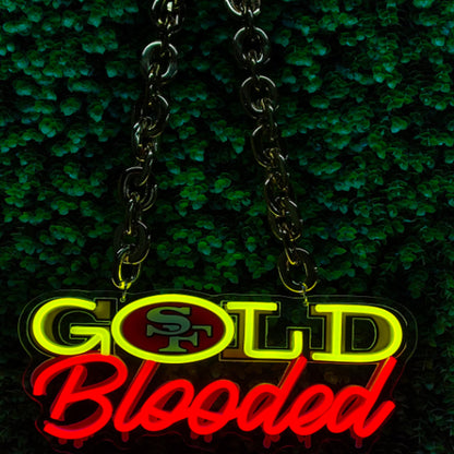 49ers for life San francisco Bang Bang Niners gang LEO NEON SIGN