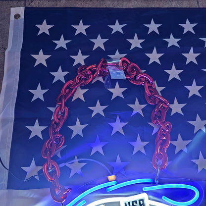 American specific football led eagle neon necklace chains for super fans LEO NEON SIGN