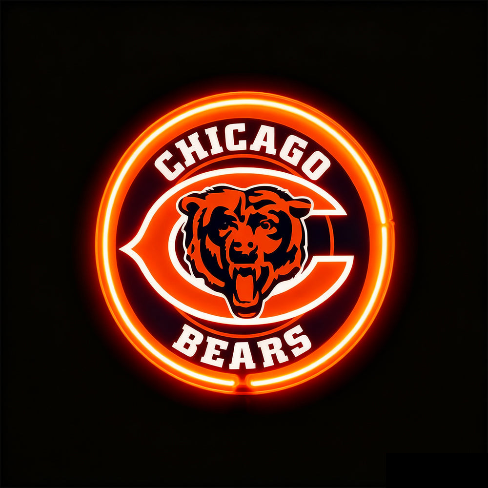 Make it into chain led New types Chicago Bear lighting up sign LEO NEON SIGN