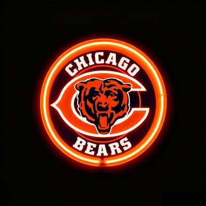 Make it into chain led New types Chicago Bear lighting up sign LEO NEON SIGN