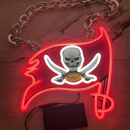 Most popular American football Tampa Bay Buccaneers Big logo chains Led light up sign sporting event symbol sign for your soul LEO NEON SIGN