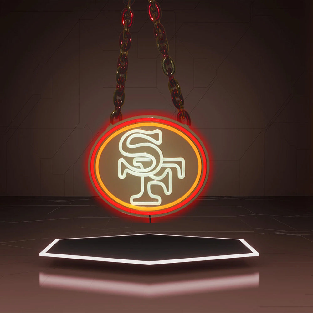 Most popular American football 49ers Big logo chains Led light up sign sporting event symbol sign for your soul LEO NEON SIGN