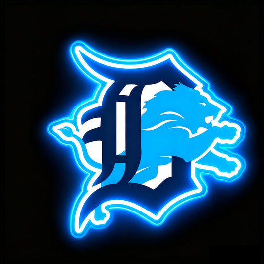 New type make it into sign team big logo chains LEO NEON SIGN