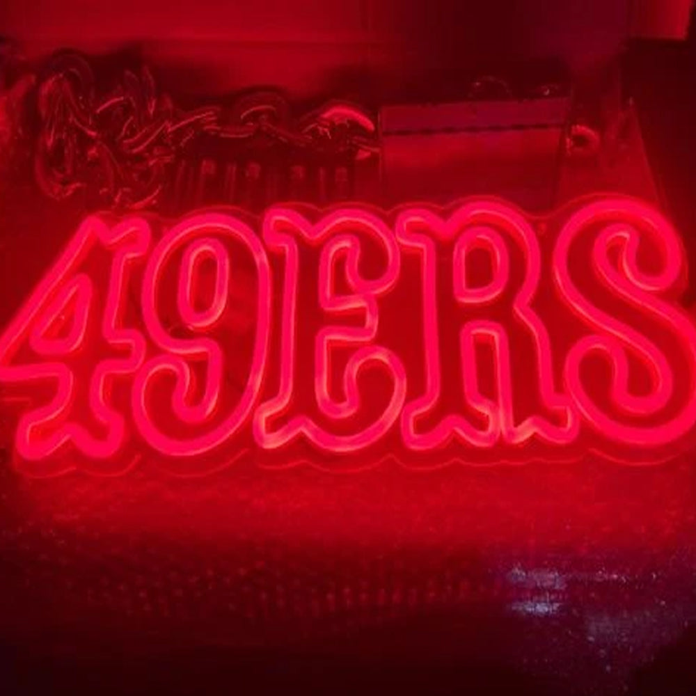 49ers Niner for life big team logo sign LEO NEON SIGN