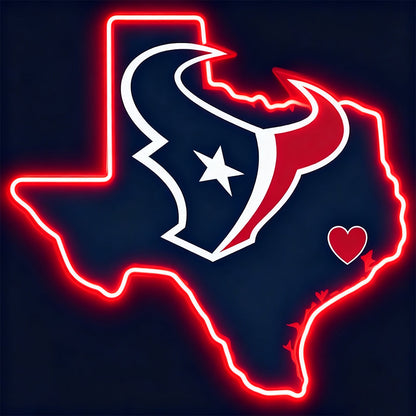 Make it into Chains Houston Texans lighting up sign（副本） LEO NEON SIGN